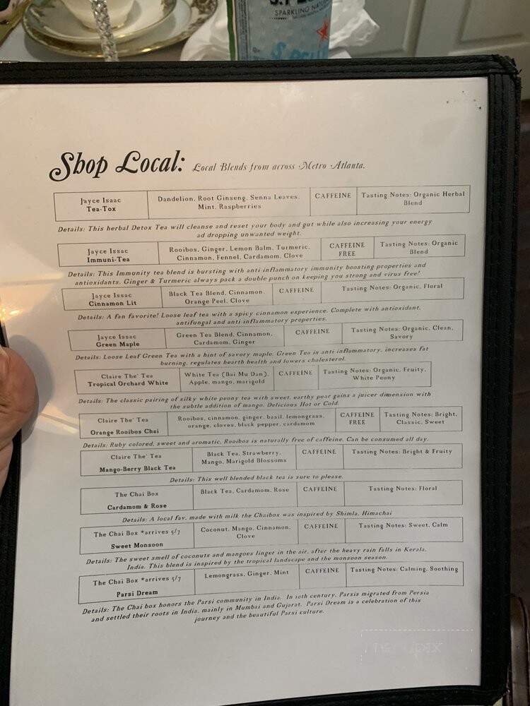 The Ginger Room - Alpharetta, GA menu_pic