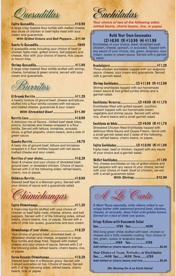 Plaza Restaurant - Childress, TX menu_pic