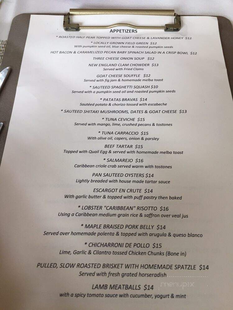 The Silver Fork - Manchester, VT menu_pic