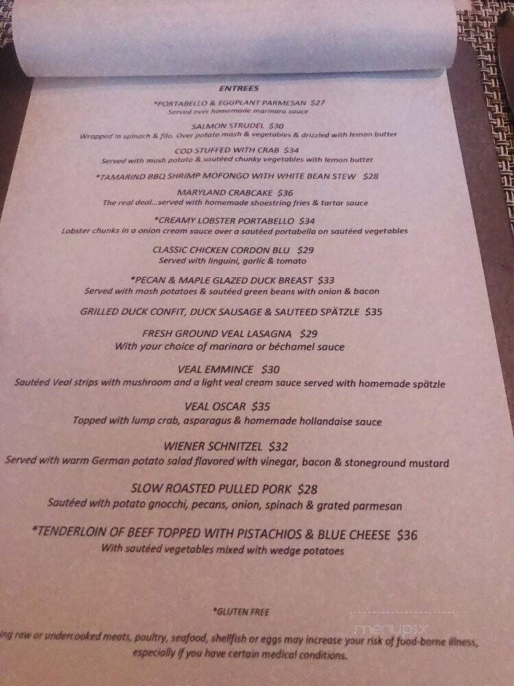 The Silver Fork - Manchester, VT menu_pic