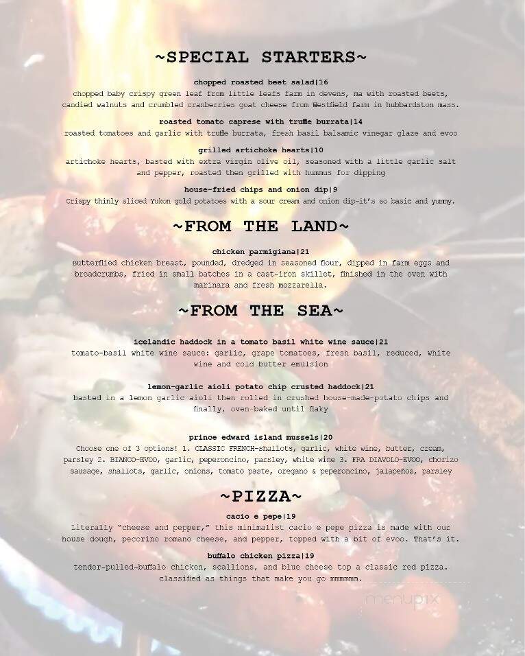 The UxLocale - Uxbridge, MA menu_pic