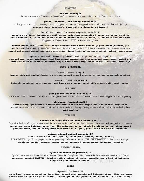 The UxLocale - Uxbridge, MA menu_pic