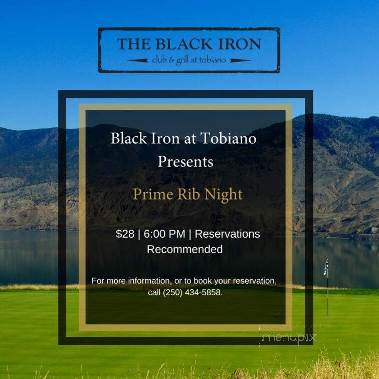Black Iron Restaurant At Tobiano - Kamloops, BC