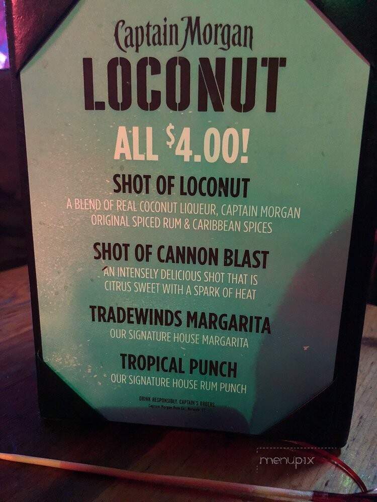Trade Winds Lounge - St Augustine, FL menu_pic