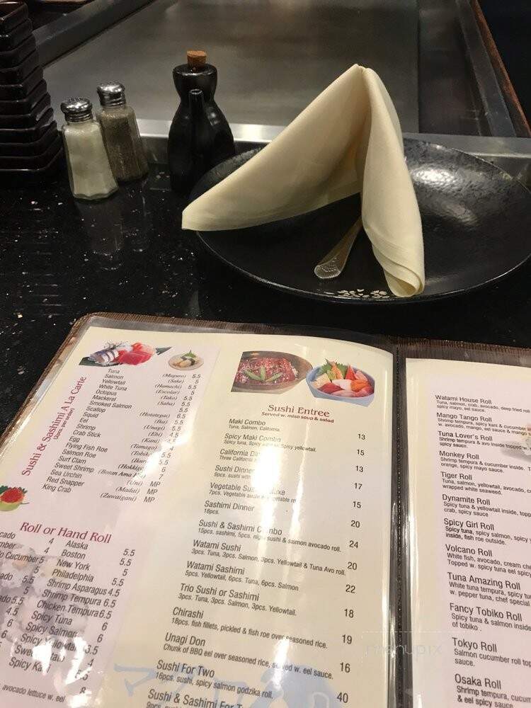 Watami Sushi & Hibachi Steakhouse - Sikeston, MO menu_pic
