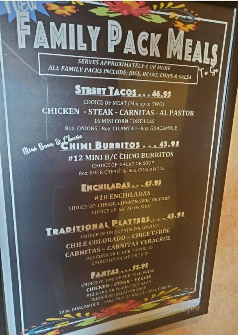 Yolanda's Mexican Restaurant - Camarillo, CA menu_pic
