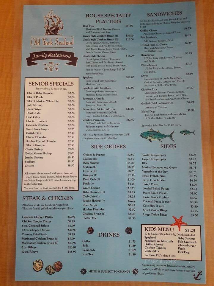 York Seafood Family Restaurant - York, SC
