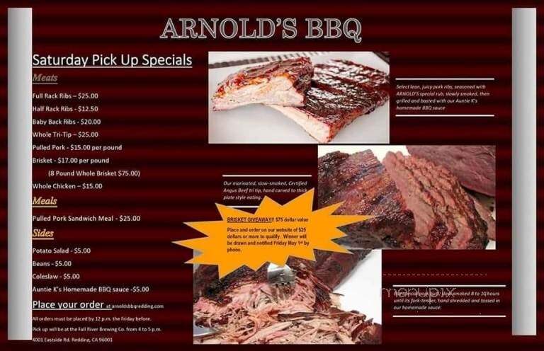 Arnold's BBQ - Shasta, CA