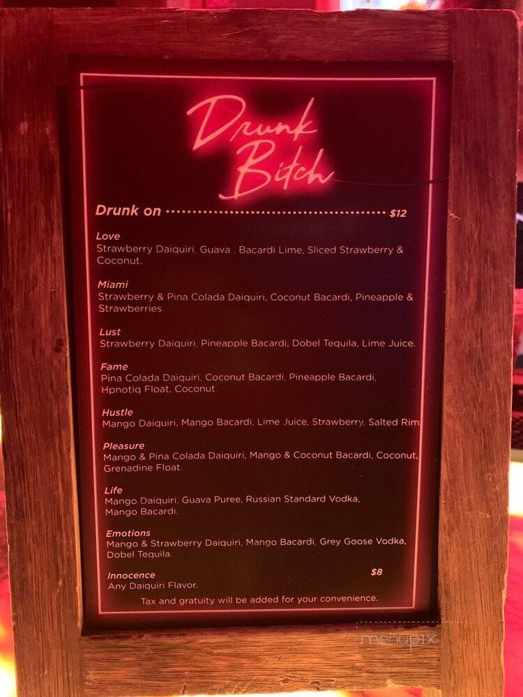 Drunk Bitch - Miami Beach, FL menu_pic