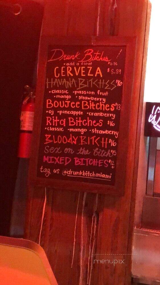 Drunk Bitch - Miami Beach, FL menu_pic