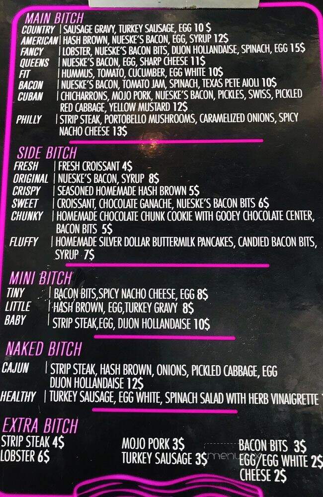 Drunk Bitch - Miami Beach, FL menu_pic