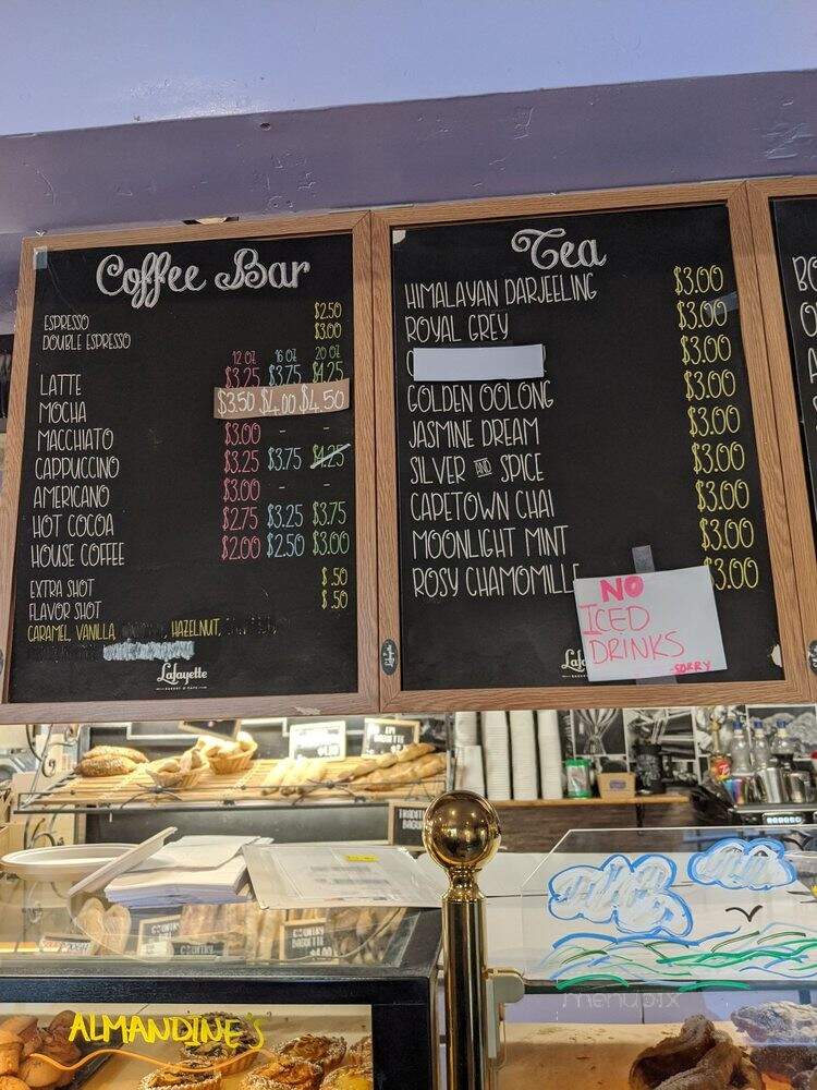Lafayette Bakery & Cafe - Carmel, CA menu_pic