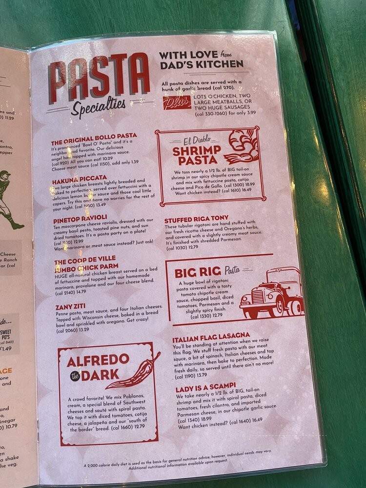 Oregano's - Littleton, CO menu_pic