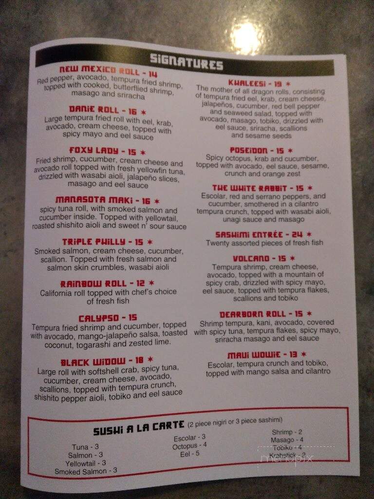 The Placida Pearl - Englewood, FL menu_pic