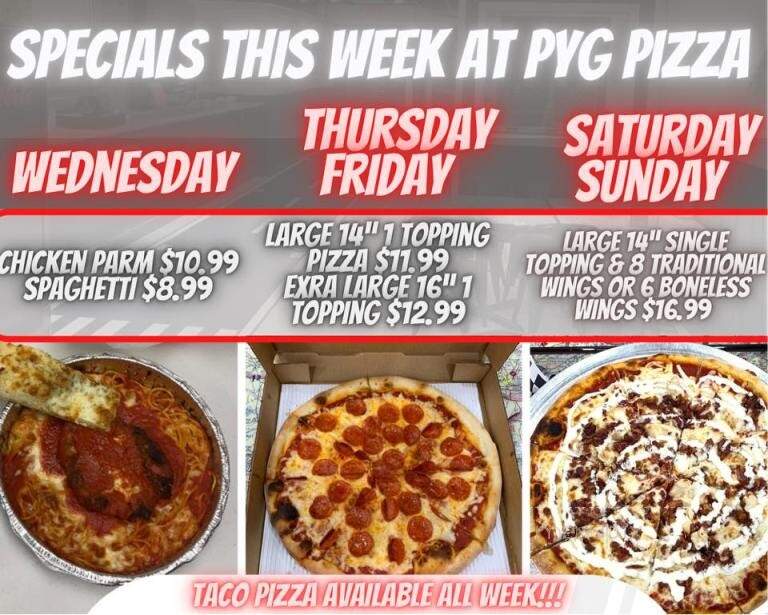 PYG Pizza - Pageland, SC menu_pic