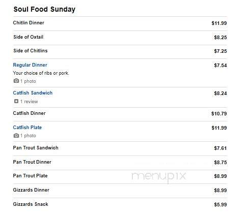Thomas Rib Shack - Tuscaloosa, AL menu_pic