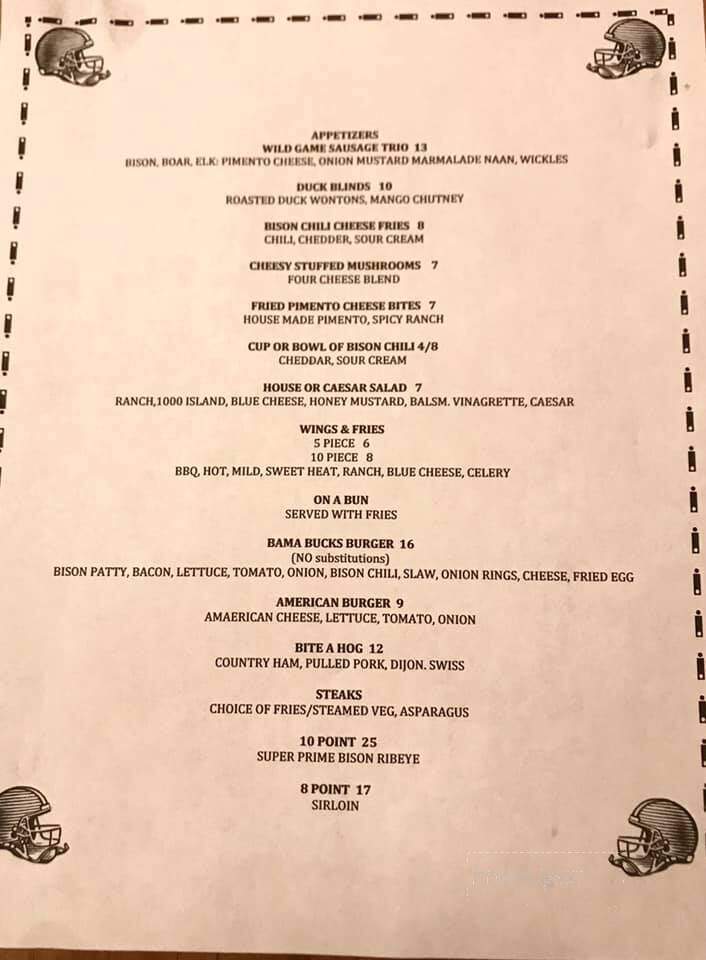 Bama Bucks - Sardis City, AL menu_pic