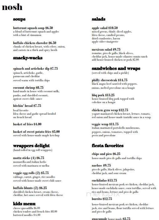 Basil and Wick's Restaurant & Bar - North Creek, NY menu_pic