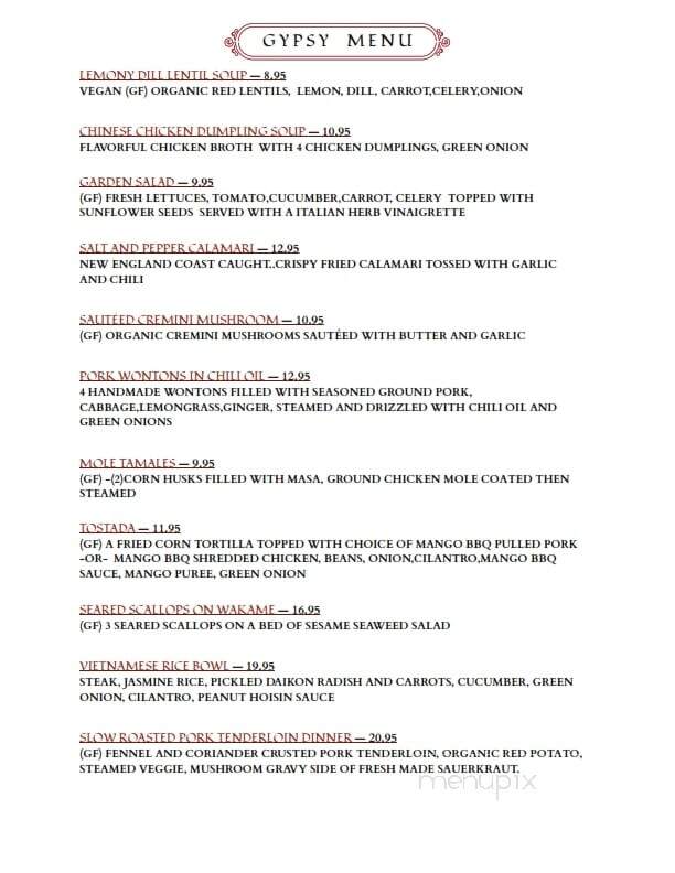 Basil and Wick's Restaurant & Bar - North Creek, NY menu_pic