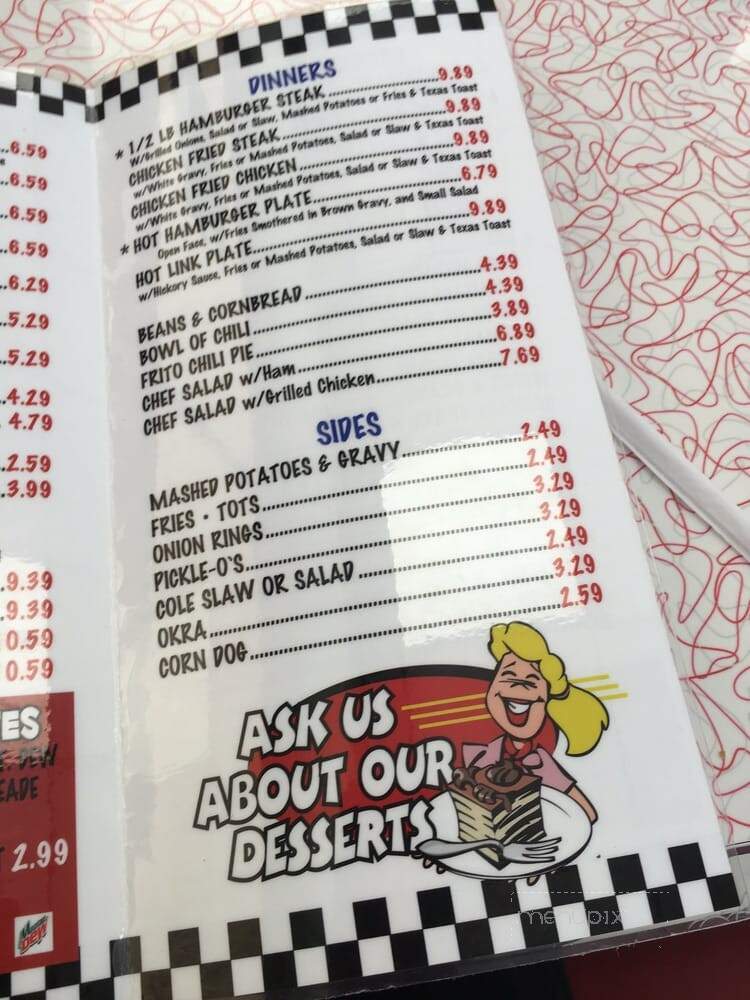 Boom A Rang Diner - Lone Grove, OK menu_pic