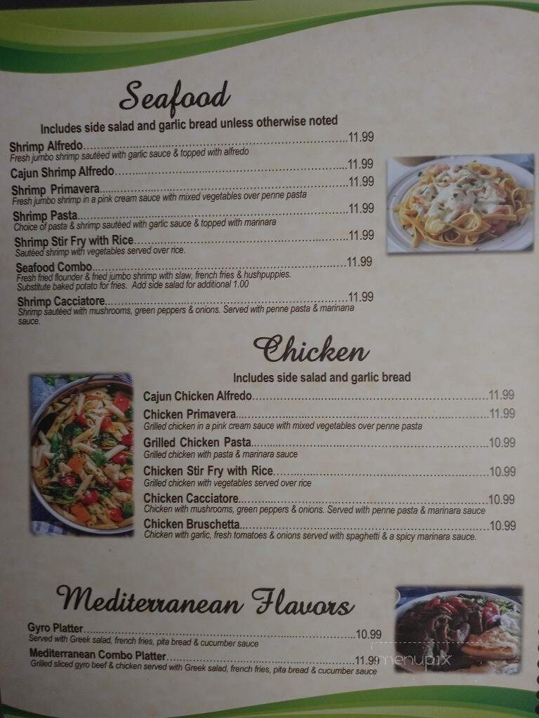 Hillsville Cafe - Trinity, NC menu_pic