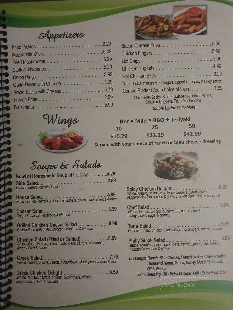 Hillsville Cafe - Trinity, NC menu_pic