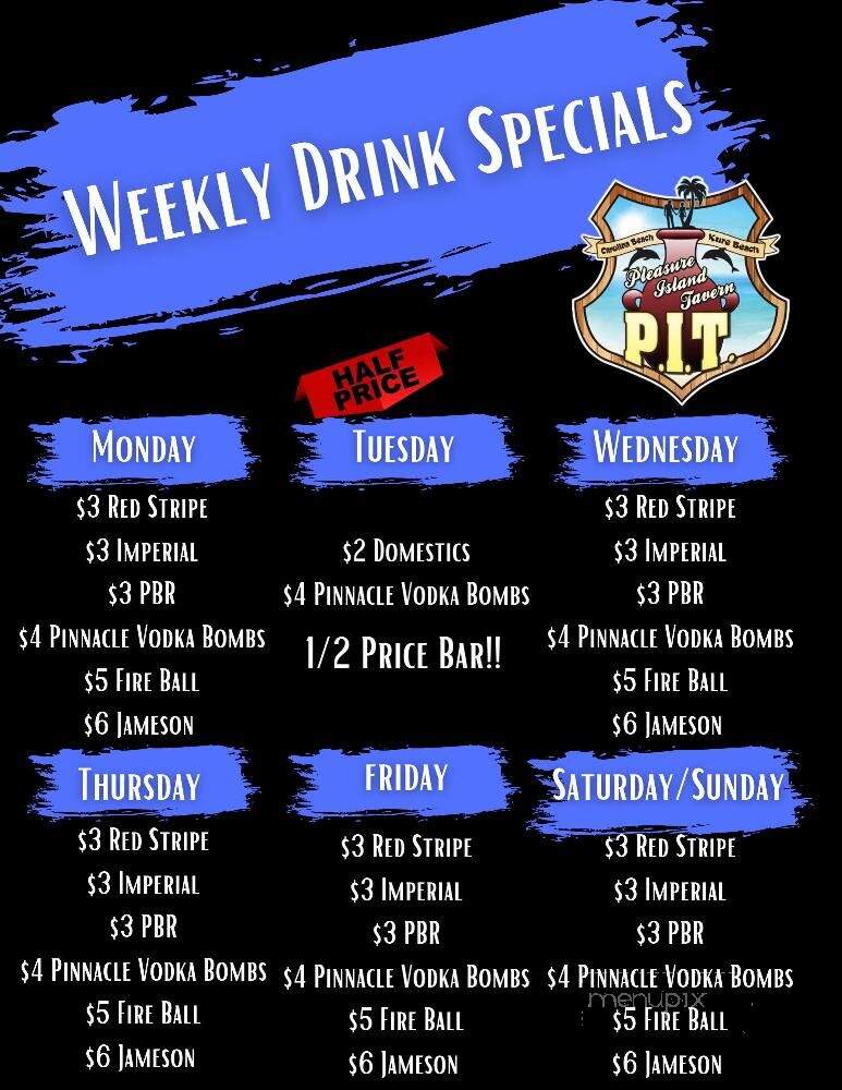 Buzz's Roost - Carolina Beach, NC menu_pic