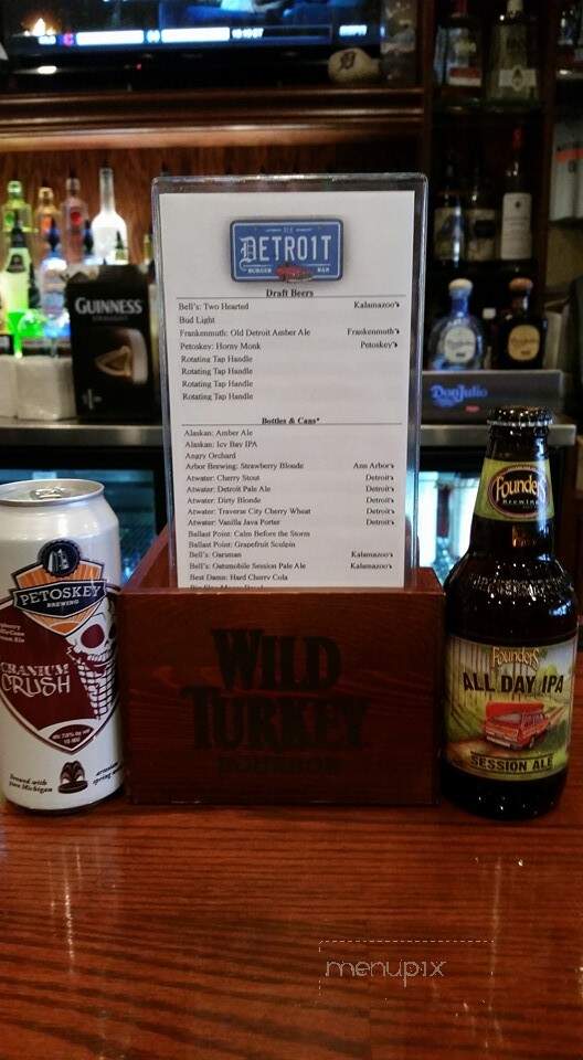 Old Detroit Burger Bar - Lapeer, MI menu_pic