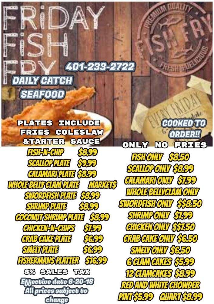 Daily Catch Seafood - Smithfield, RI menu_pic
