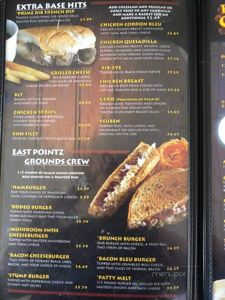East Point Sportz Pub - Janesville, WI menu_pic