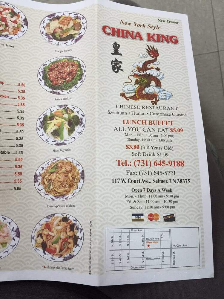 China King - Selmer, TN menu_pic