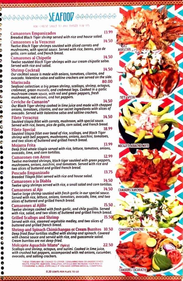 El Paso Mexican Restaurant - Conover, NC menu_pic