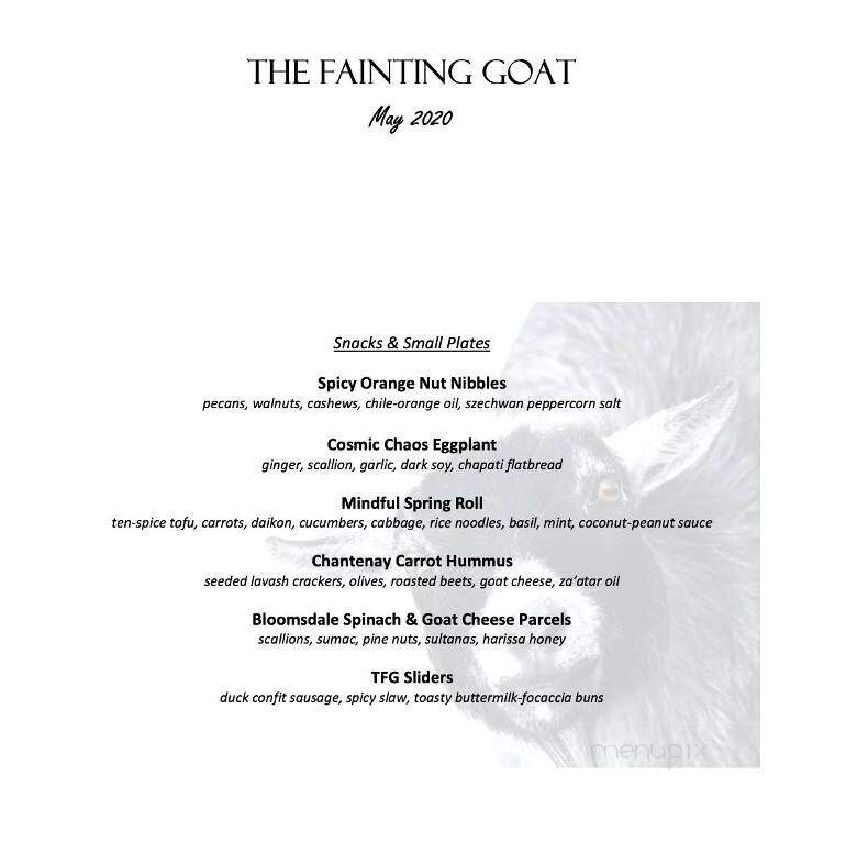 The Fainting Goat - Wallace, ID menu_pic