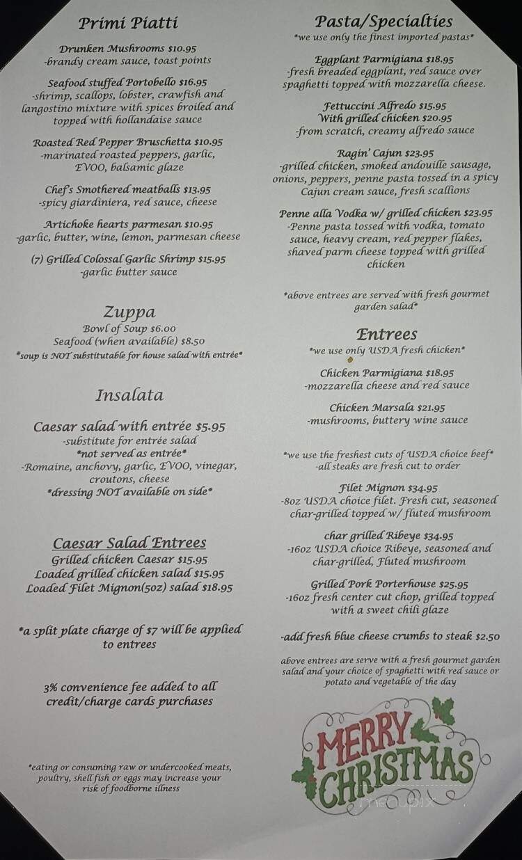 Finelli's Italian Villa - Altoona, PA menu_pic