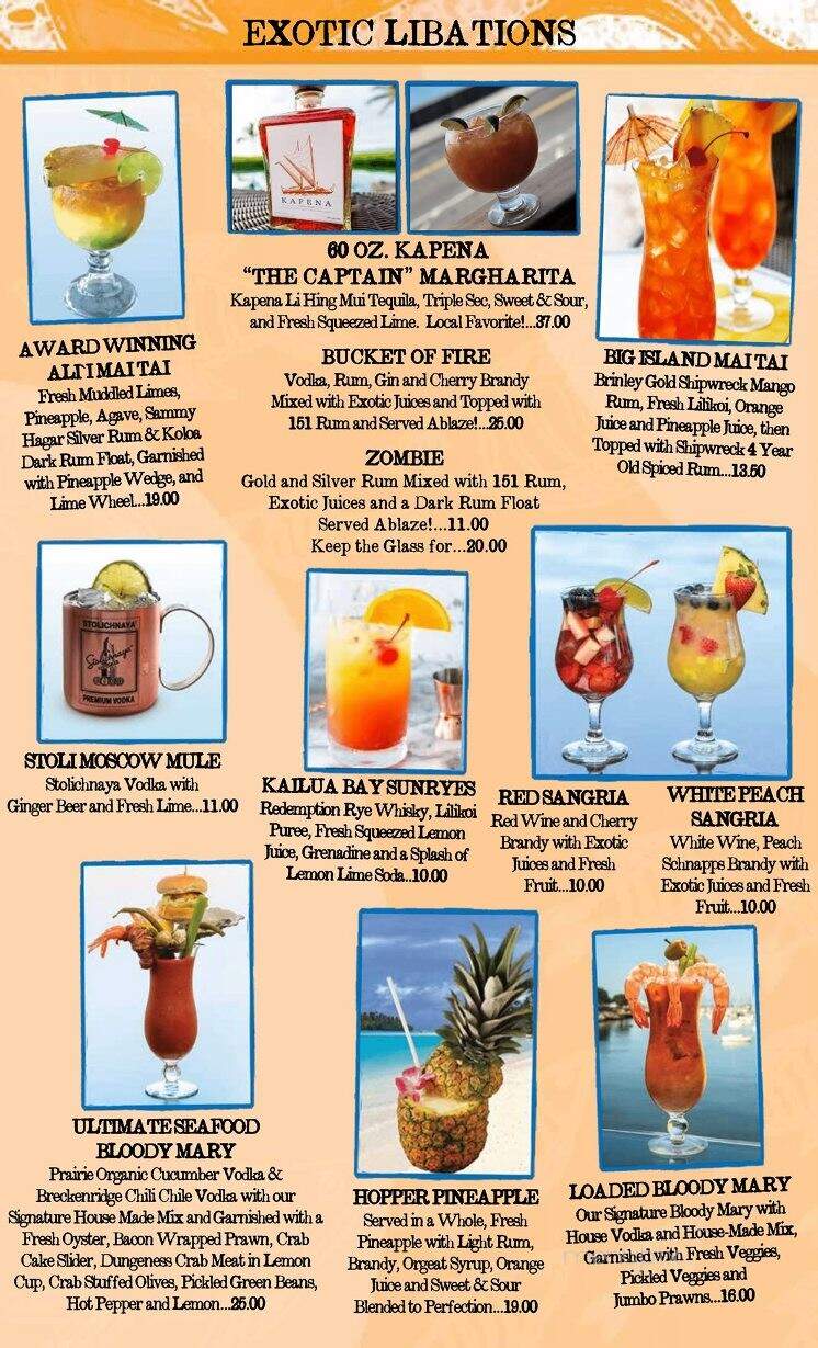 Fish Hopper - Kailua Kona, HI menu_pic