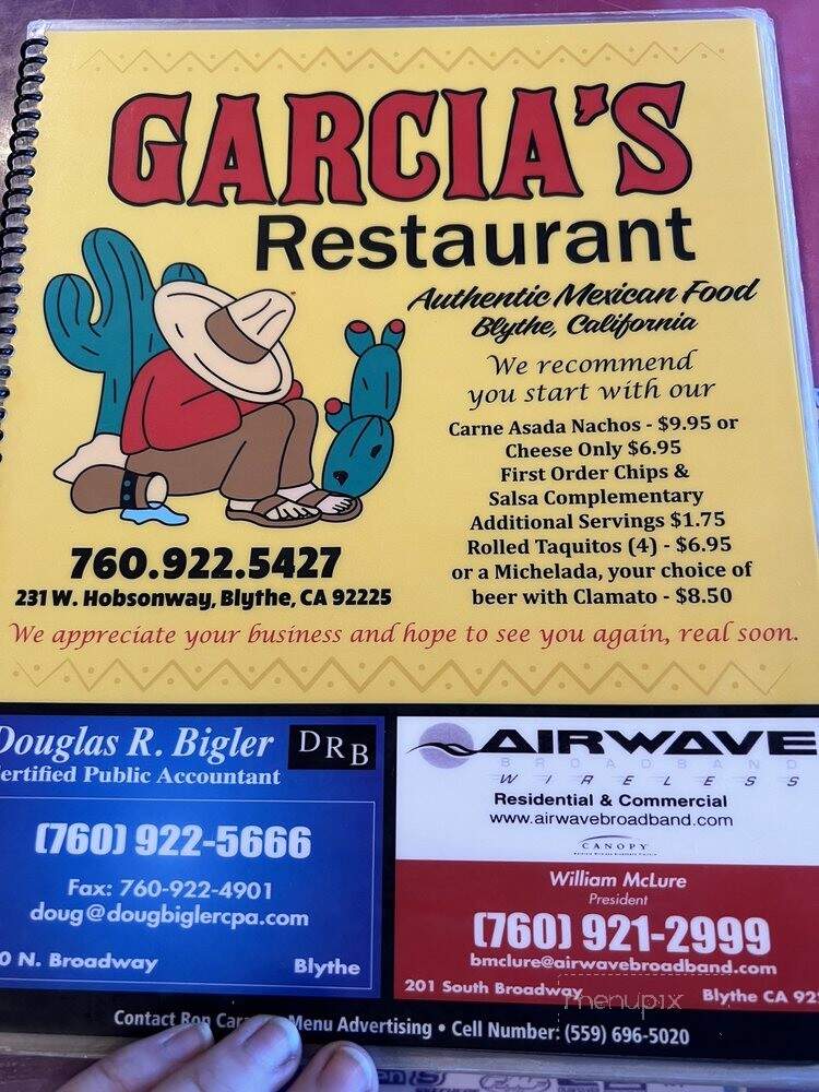 Garcia's Restaurant - Blythe, CA