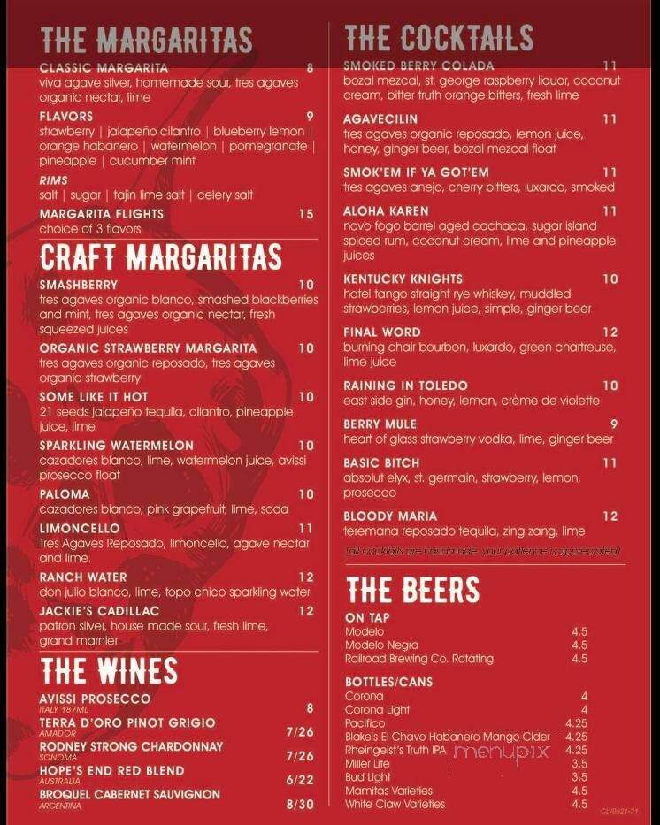 Ghost Pepper Taqueria & Tequila - Berea, OH menu_pic