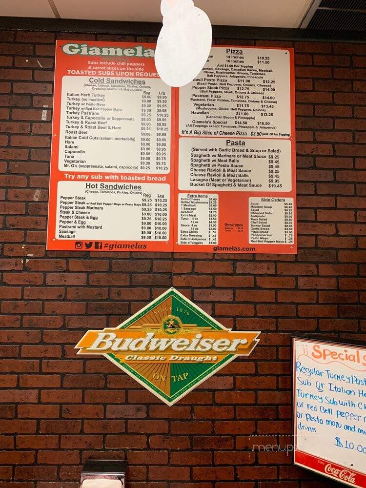 Giamela's Submarine Sandwiches - Sunland, CA menu_pic