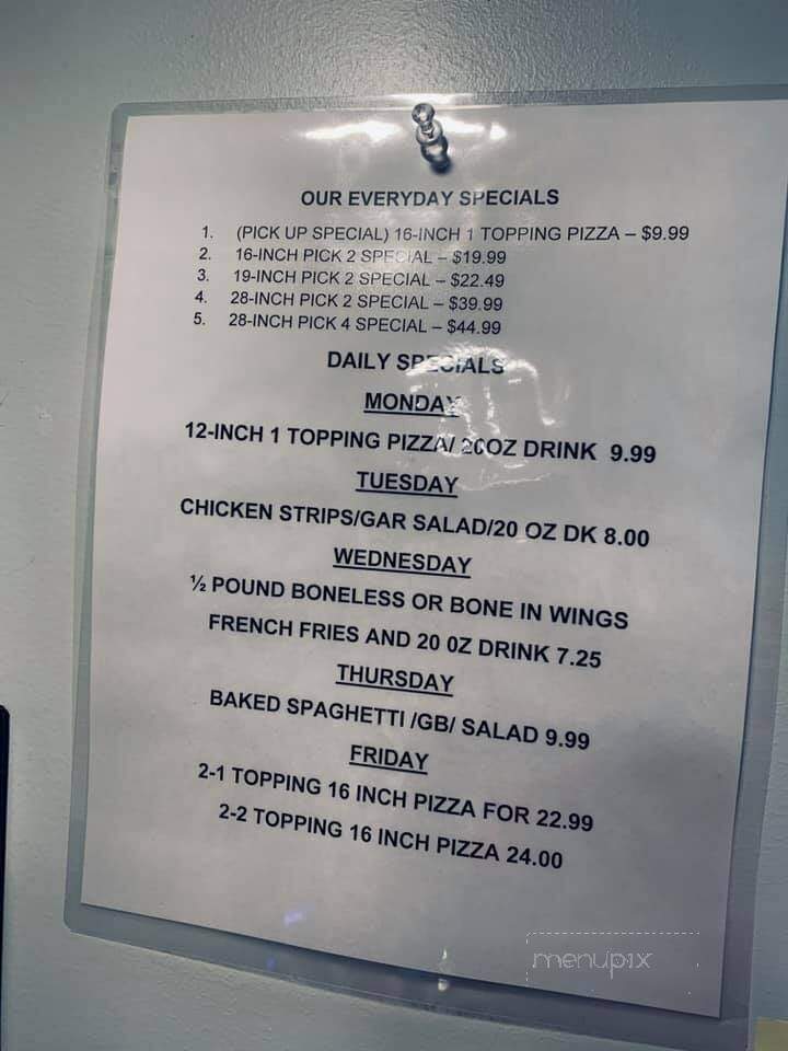 Giovanni's Pizza - West Liberty, KY menu_pic
