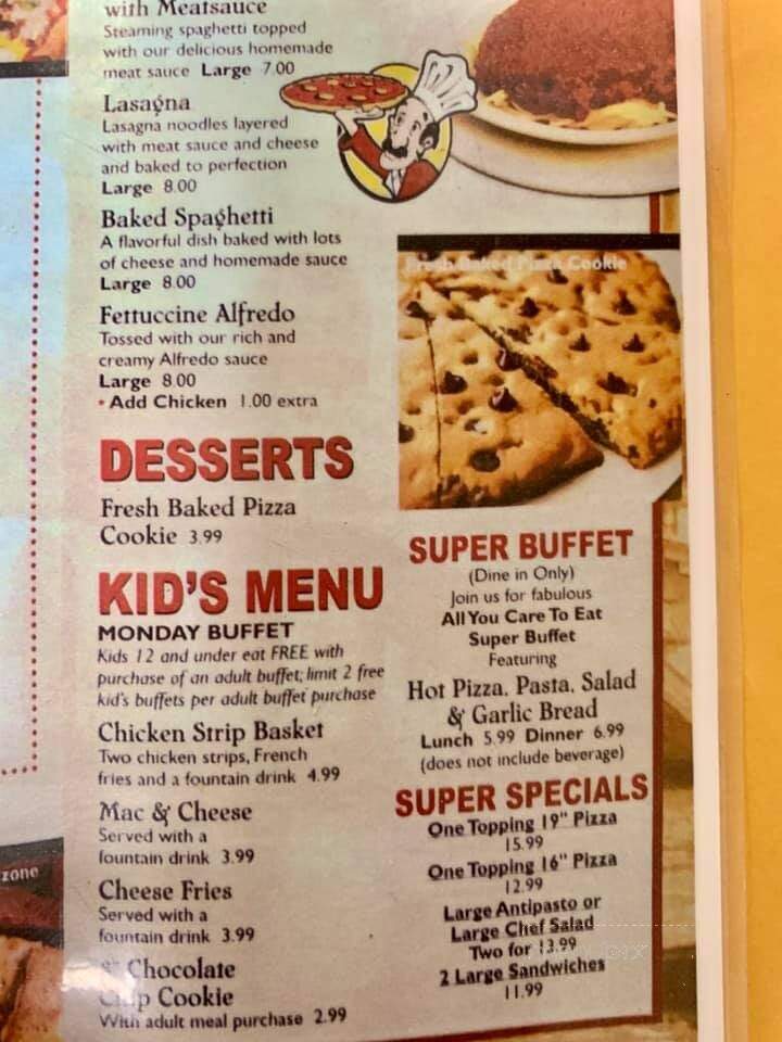 Giovanni's Pizza - West Liberty, KY menu_pic