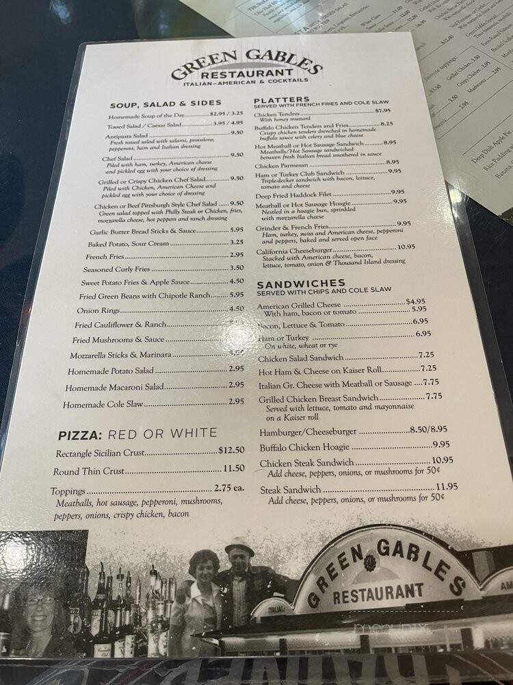 Green Gables - New Milford, PA menu_pic