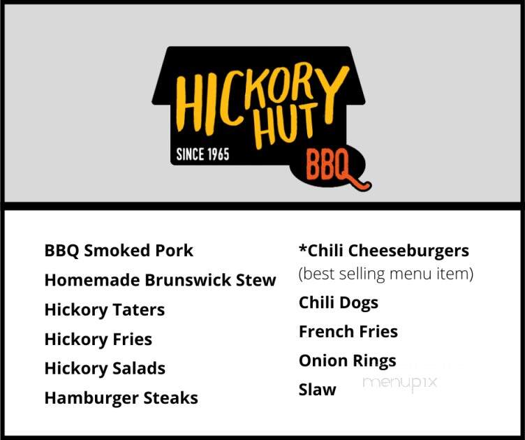 Hickory Hut - Dallas, GA menu_pic