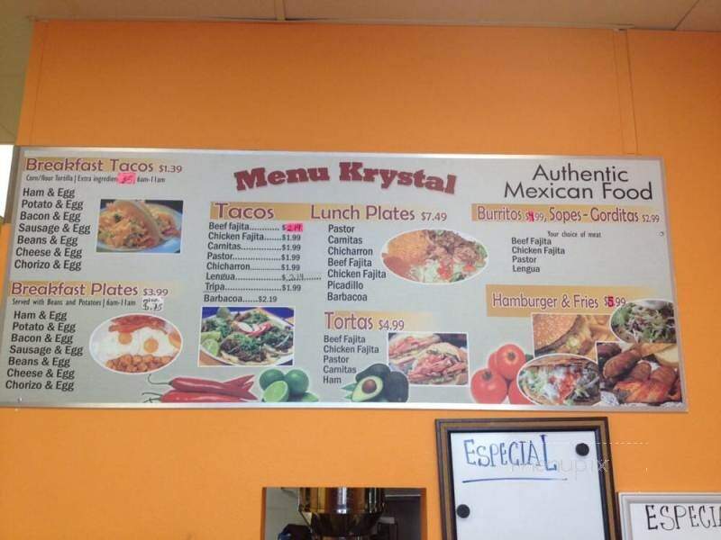 Tortilleria Krystal - Austin, TX menu_pic