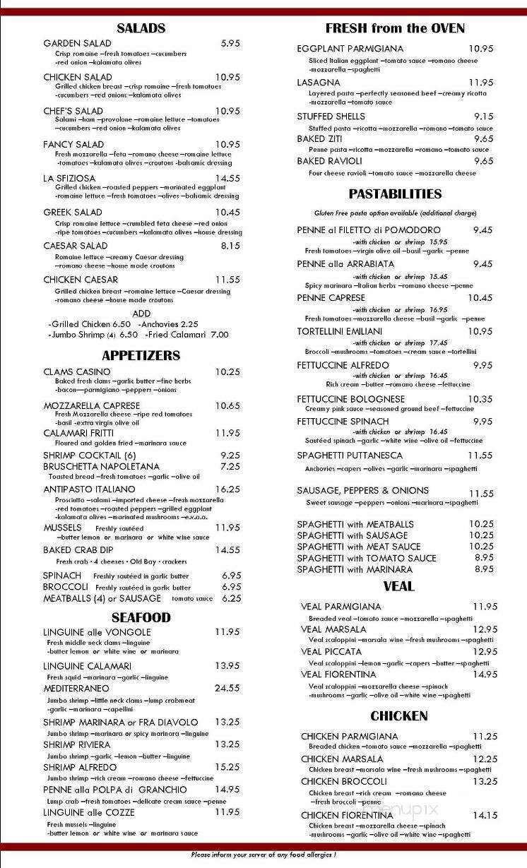 Luisa's Cafe - Chestertown, MD menu_pic