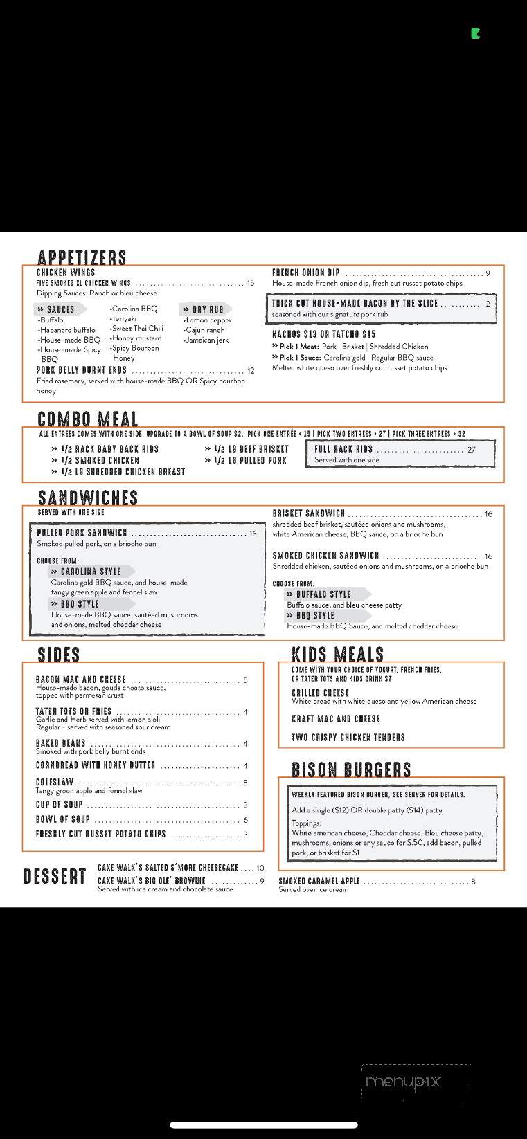Smoke - Lonsdale, MN menu_pic