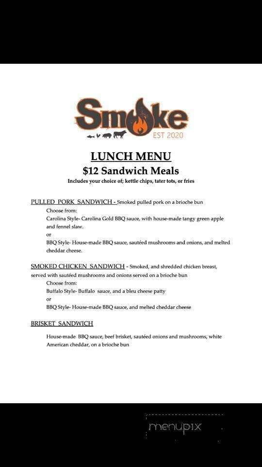 Smoke - Lonsdale, MN menu_pic