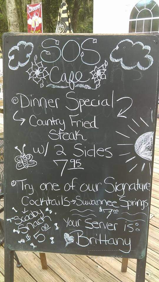 SOS Cafe - Live Oak, FL menu_pic