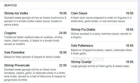 Nazzaro's Italian Cuisine - St Simons Island, GA menu_pic