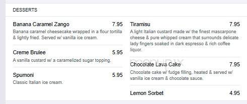 Nazzaro's Italian Cuisine - St Simons Island, GA menu_pic