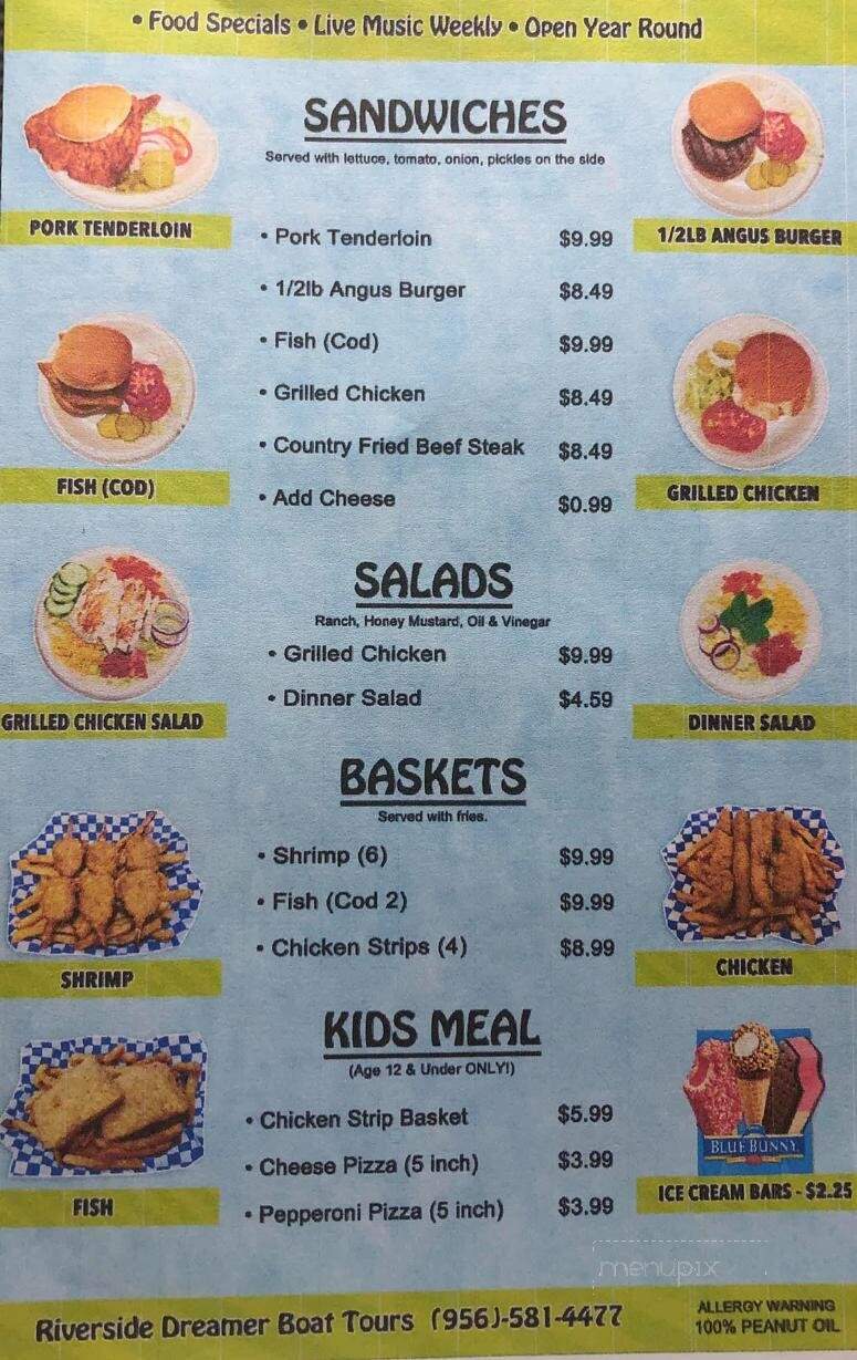 Riverside Club - Mission, TX menu_pic